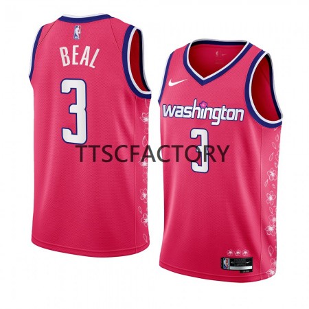 NBA Mænd Trøje Washington Wizards Bradley Beal 3 Nike 2022-23 City Edition Lyserød Swingman NBA Mænd Trøje Washington Wizards Bradley Beal 3 Nike 2022-23 City Edition Lyserød Swingman